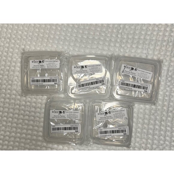 Clear Food Storage Box Plastic Refrigerator Cheese Box 5 PCS Makeup Container Sb - Picture 3 of 8